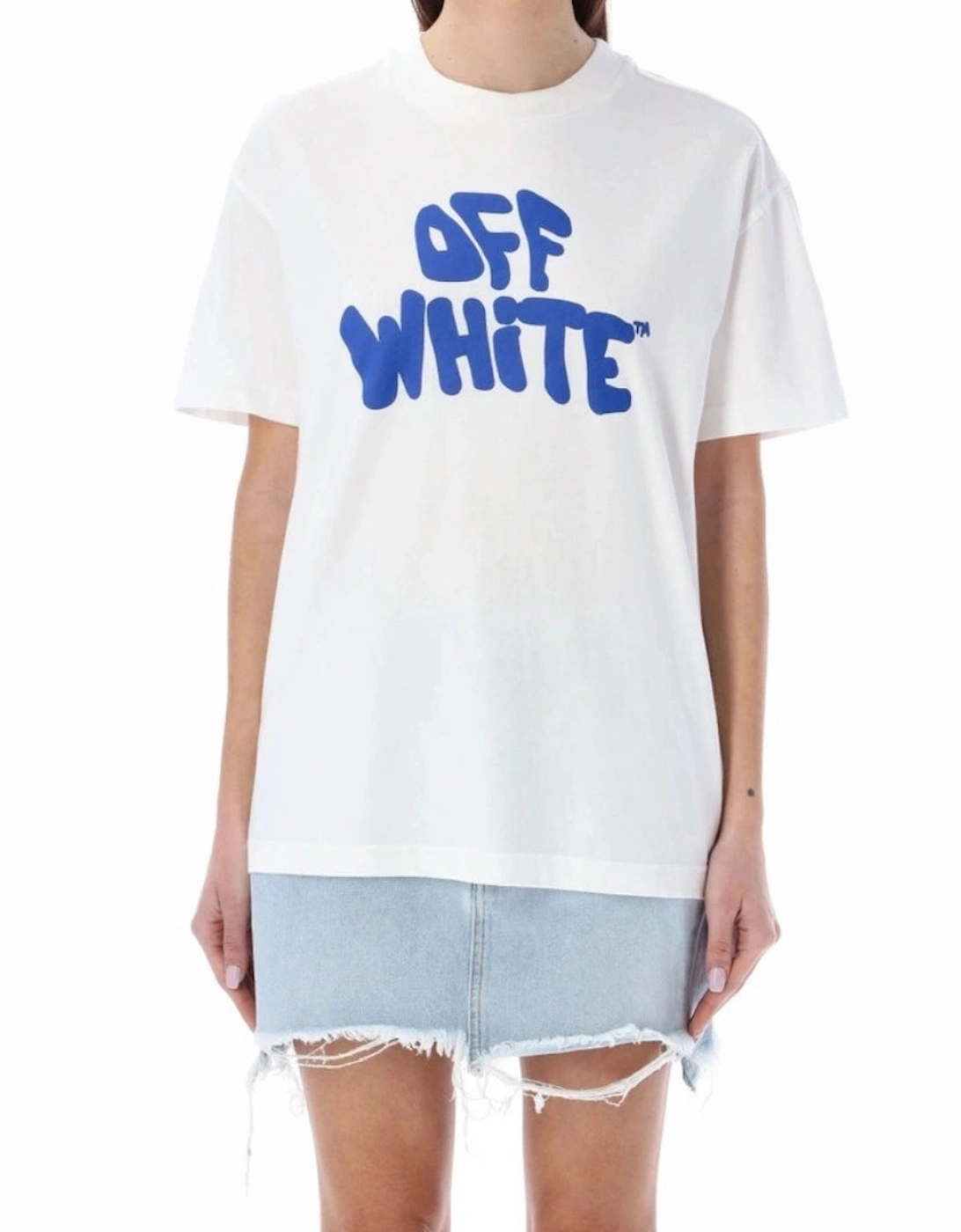 70s Type Logo Casual Tee White T-Shirt