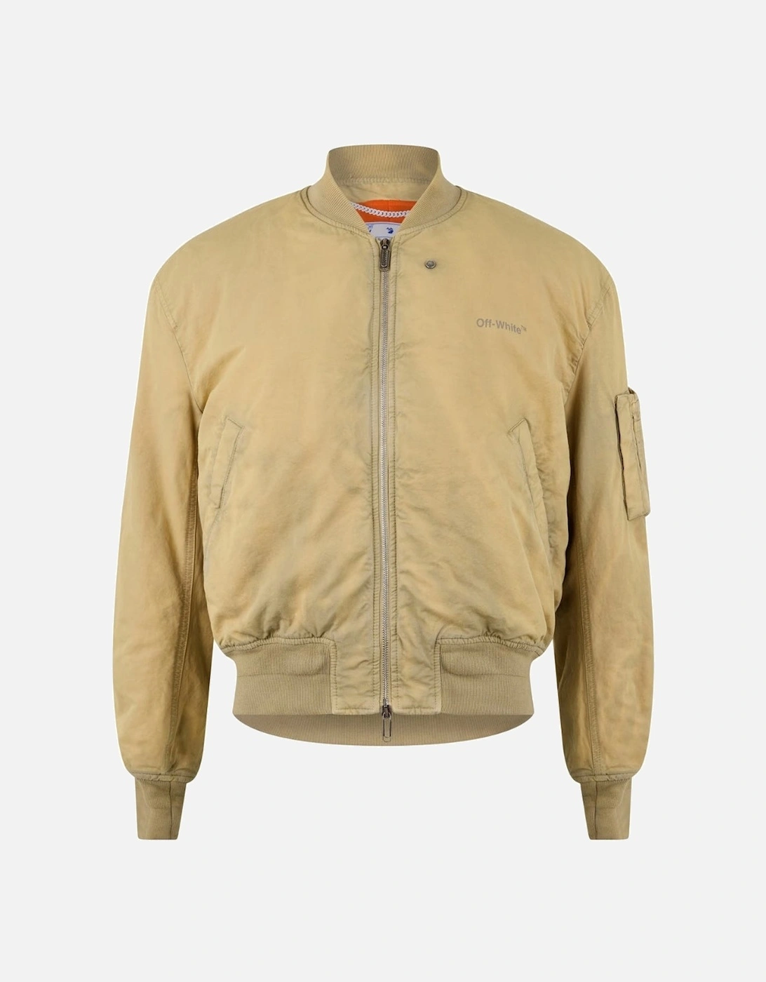 Diag Tab Vintage Beige Bomber Jacket, 3 of 2