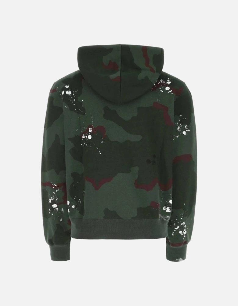 Logo Camo Green Hoodie