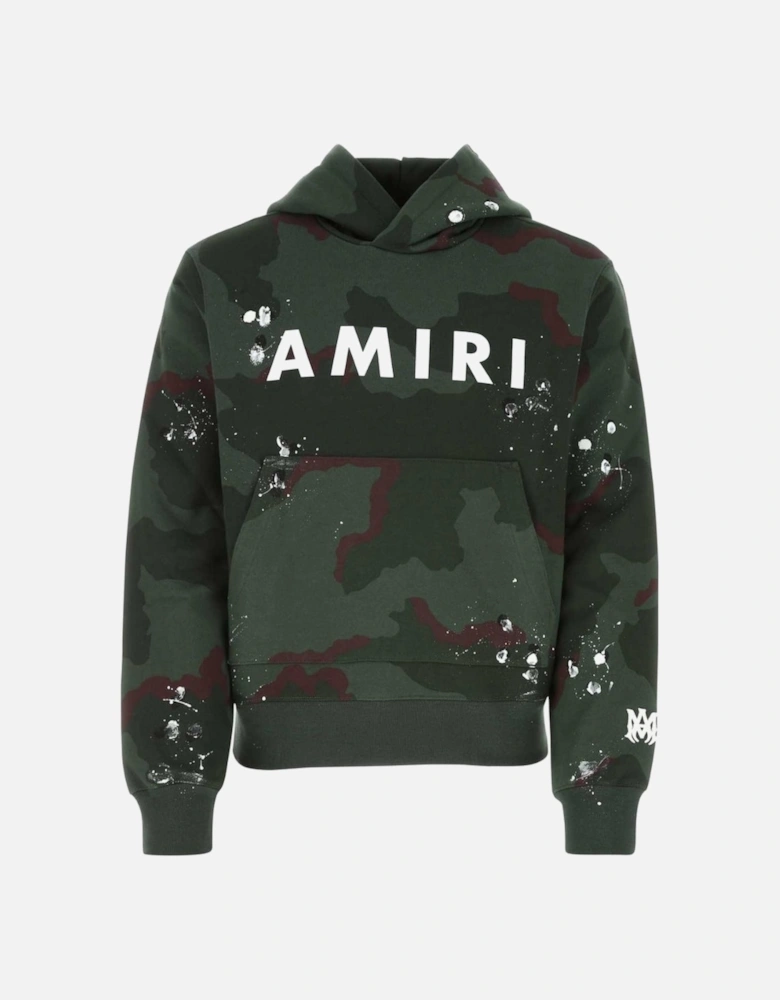 Logo Camo Green Hoodie