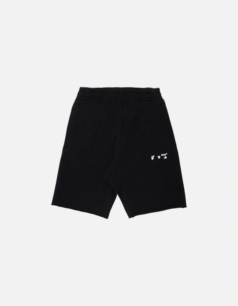 OW Logo Black Sweat Shorts