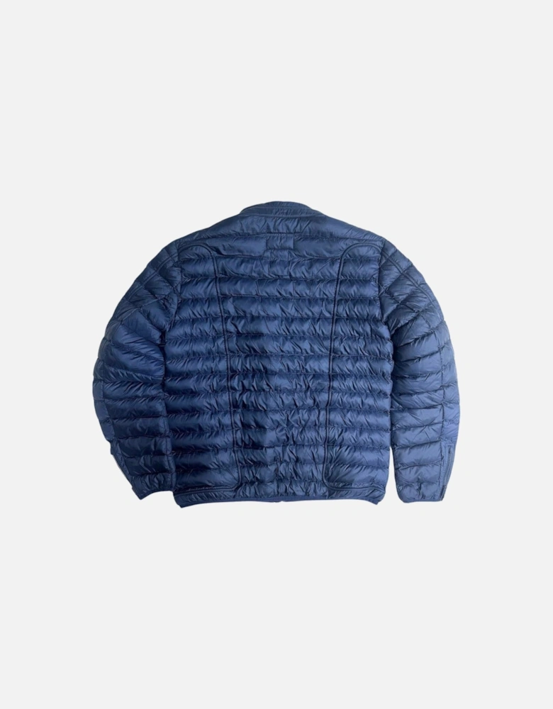 Plain Navy Blue Padded Jacket