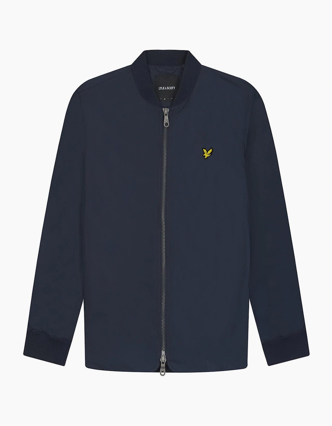 Lyle And Scott Men's Black Lyle & Scott Branded Navy Blue Bomber Jacket  38/Regular M