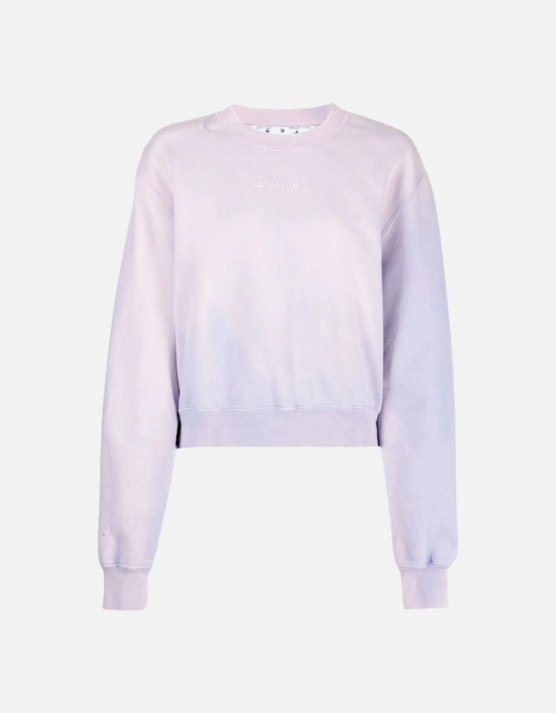 Purple Laundry Crop Sweatshirt