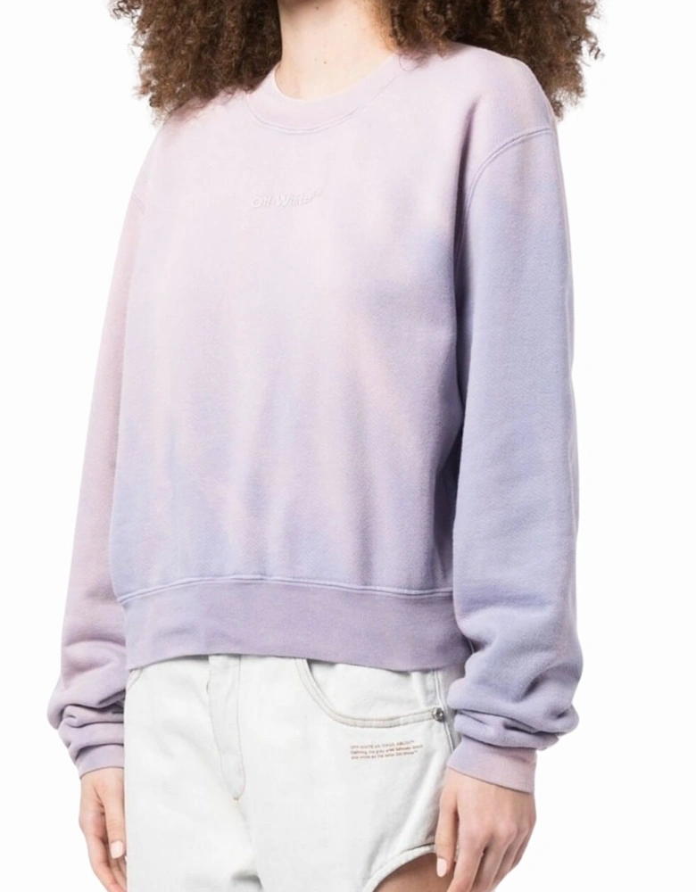 Purple Laundry Crop Sweatshirt