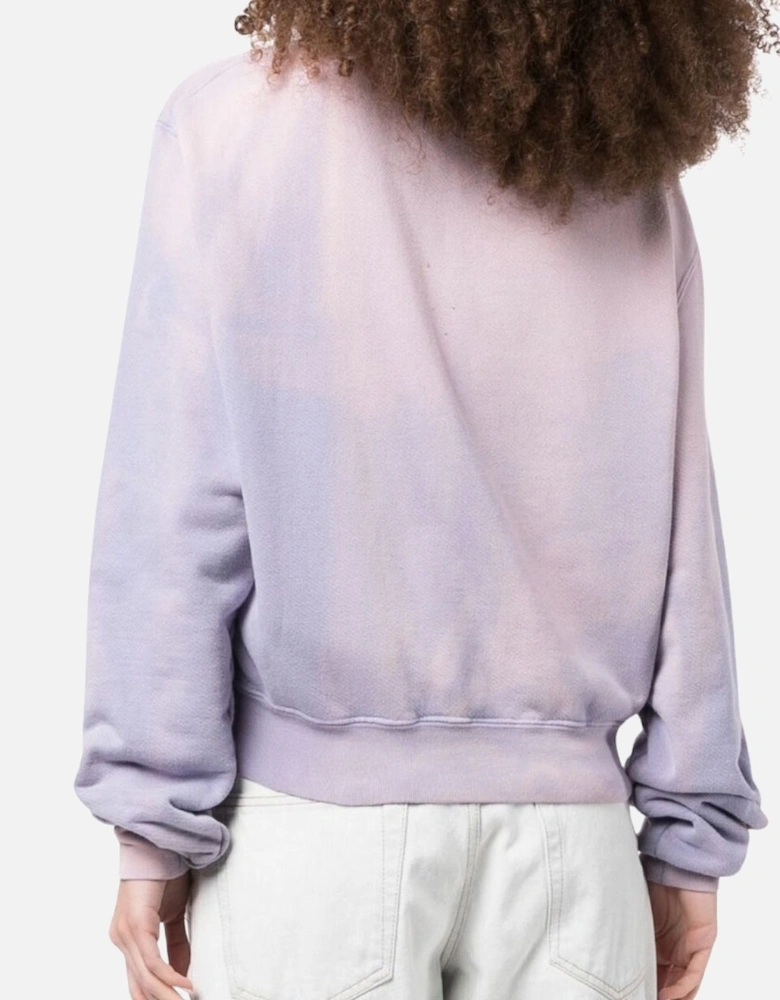 Purple Laundry Crop Sweatshirt