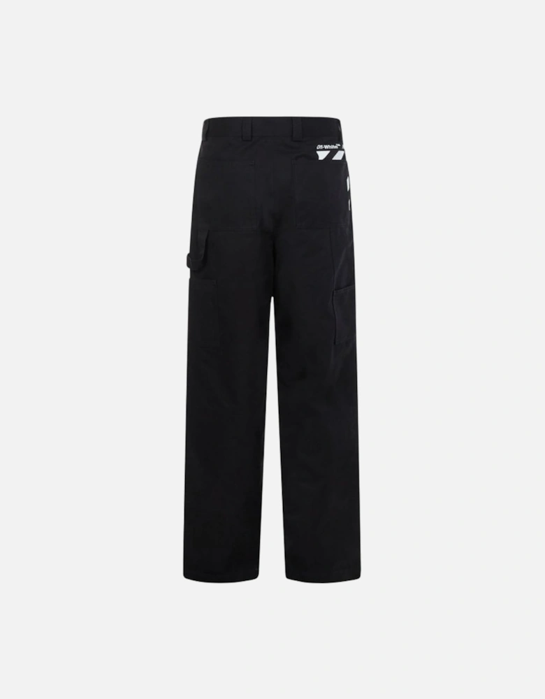 Diag Pocket Carpenter Pant Black Trousers