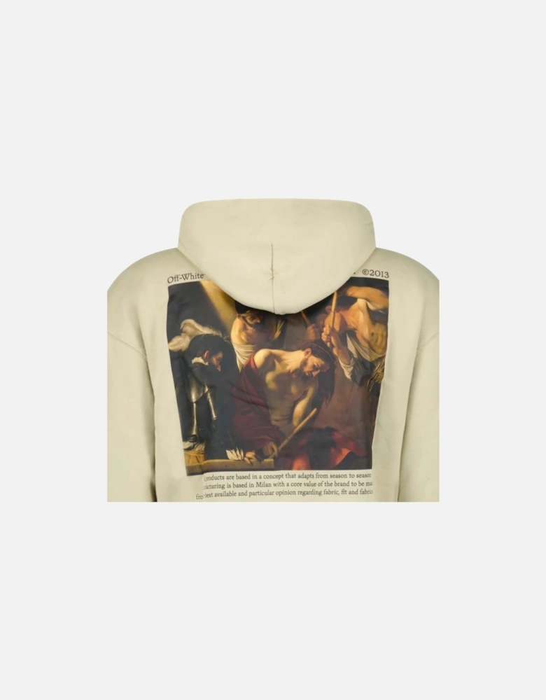 Caravaggio Crowning Over Beige Hoodie