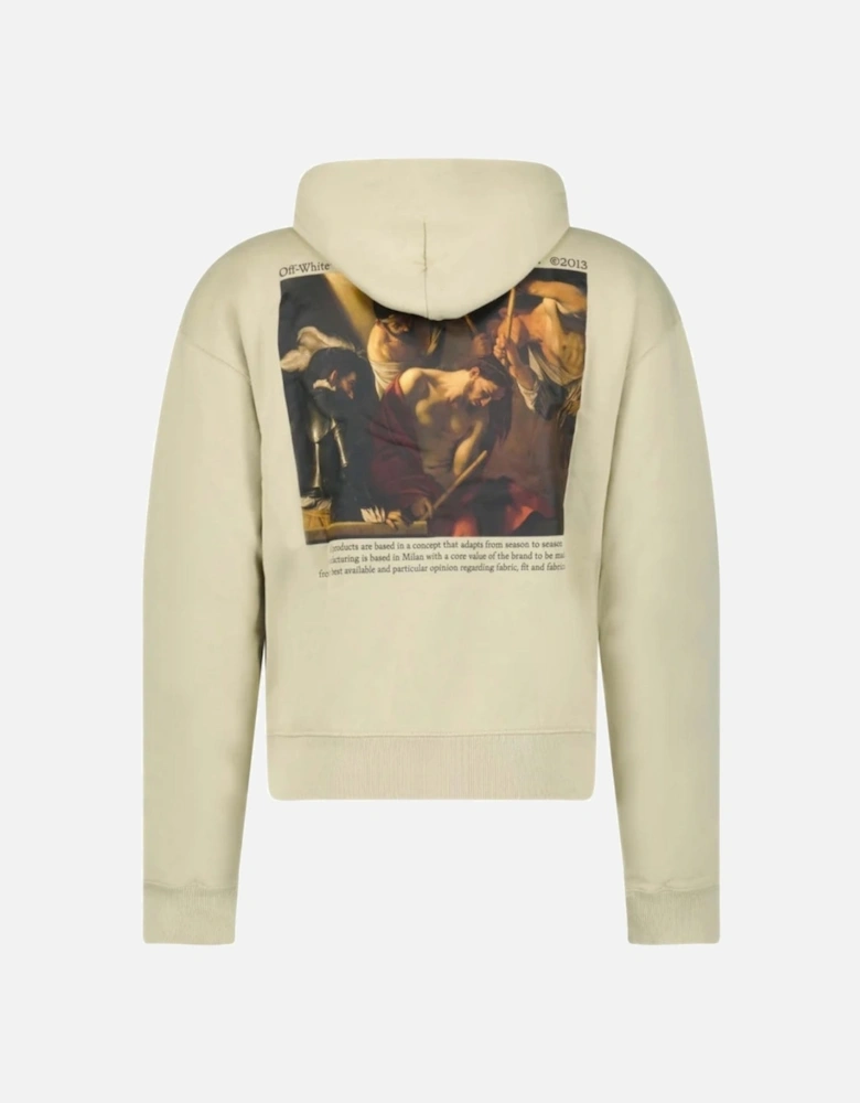 Caravaggio Crowning Over Beige Hoodie