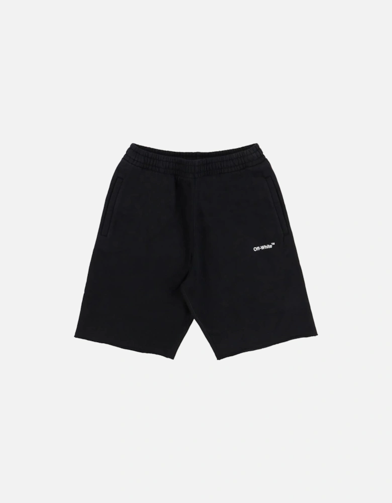 Outline Marker Arrow Black Sweat Shorts