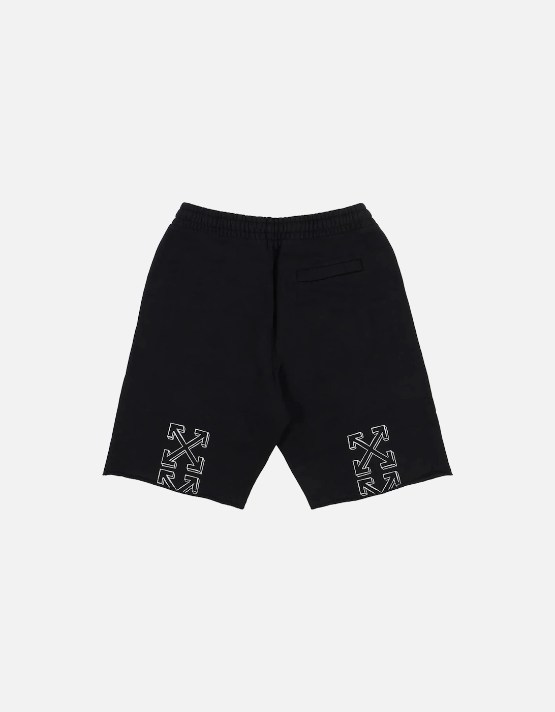 Outline Marker Arrow Black Sweat Shorts