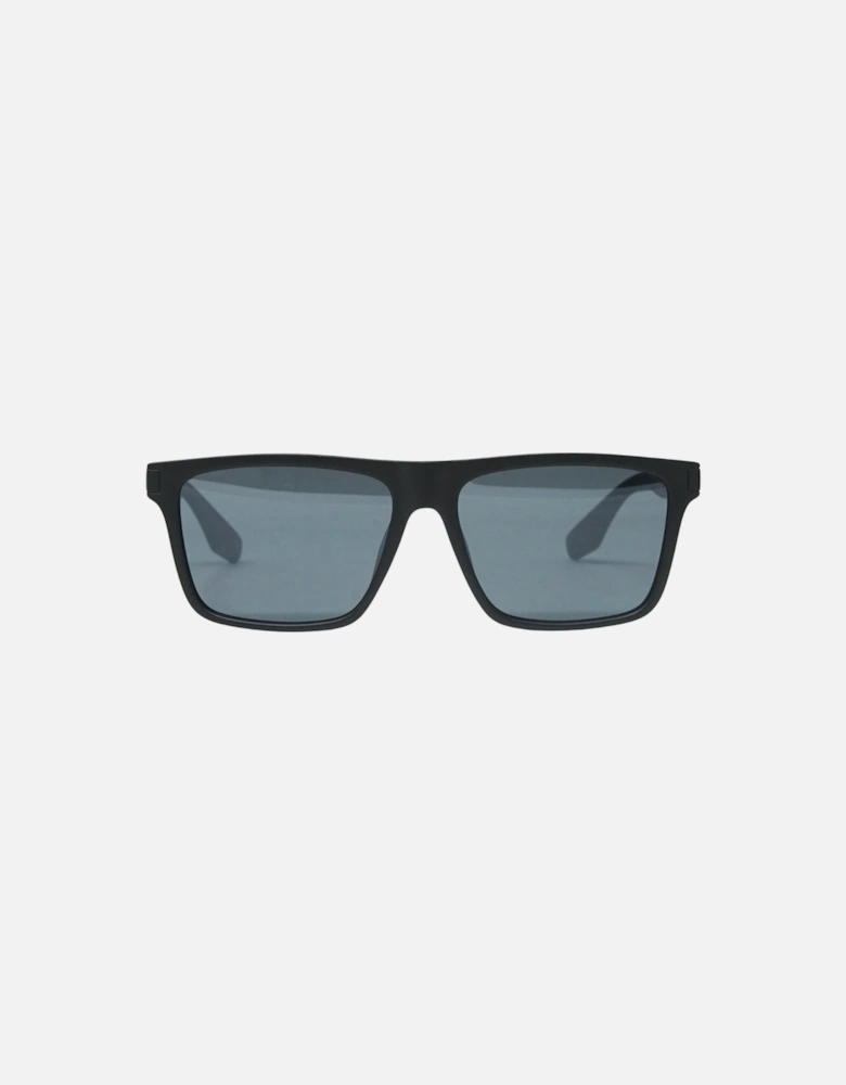 Gunmetal Mirror Lens Matte Black Sunglasses