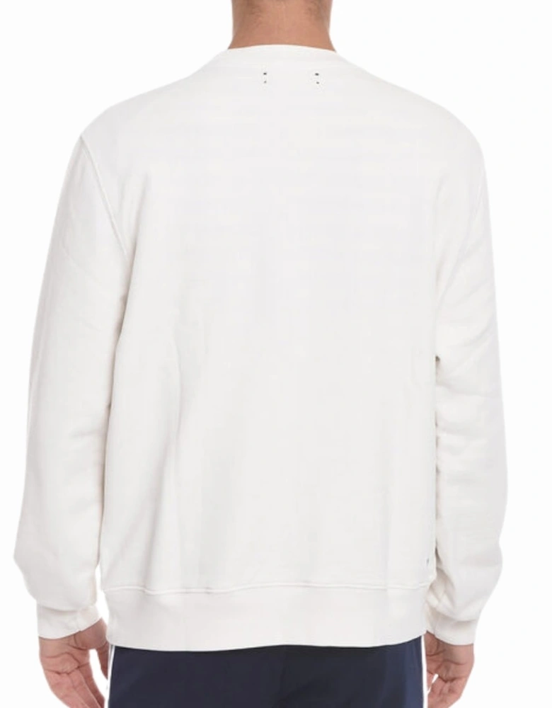 Reverse Bunny Logo White Sweatshirt