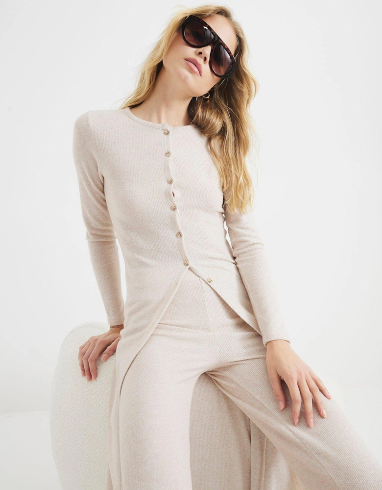 Cosy Longline Cardigan - Cream