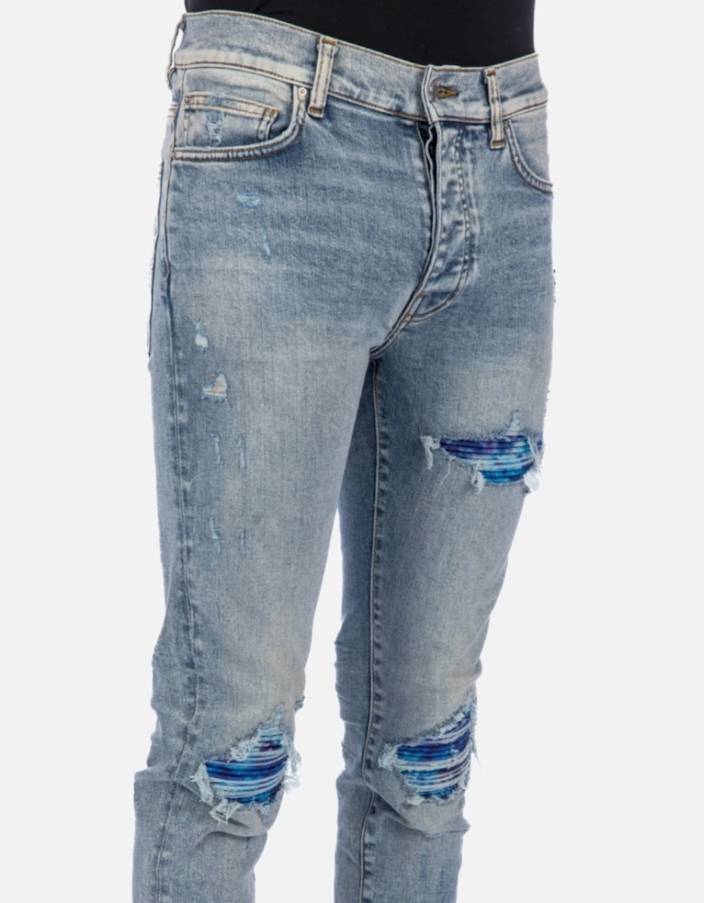 Tie Dye MX1 Stone Indigo Blue Jeans