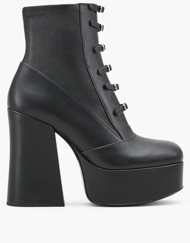 The Kiki Stretch Ankle Boots - Black