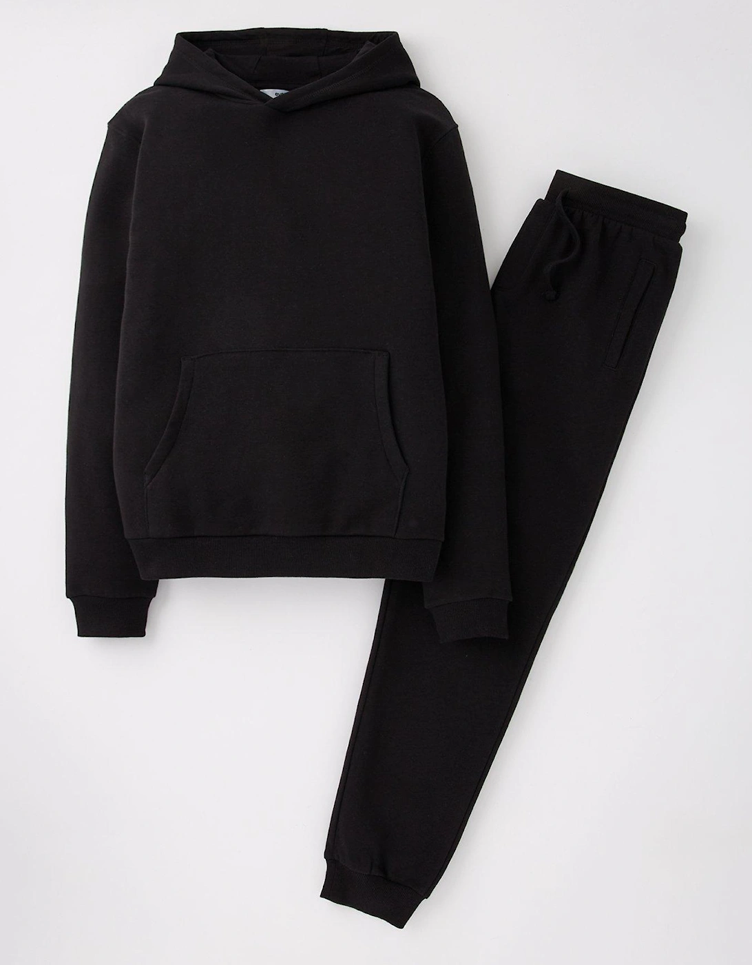 Boys Sweat Hoodie And Jog Set - Black, 2 of 1