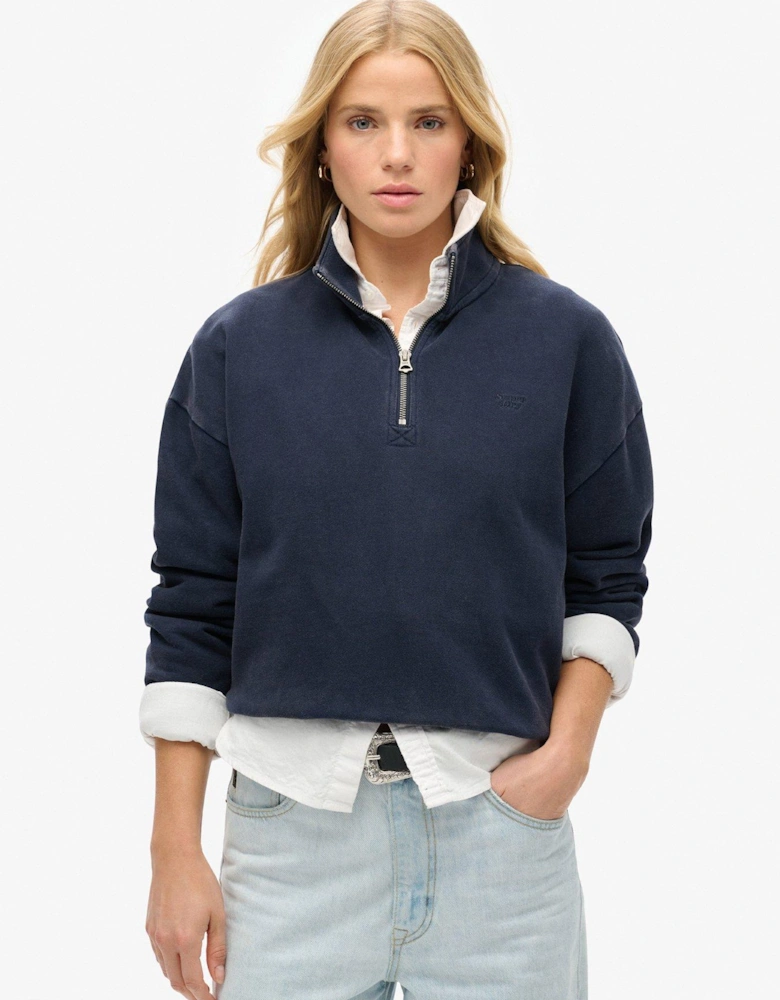 Athletic Essentials Half Zip Sweatshirt - Navy