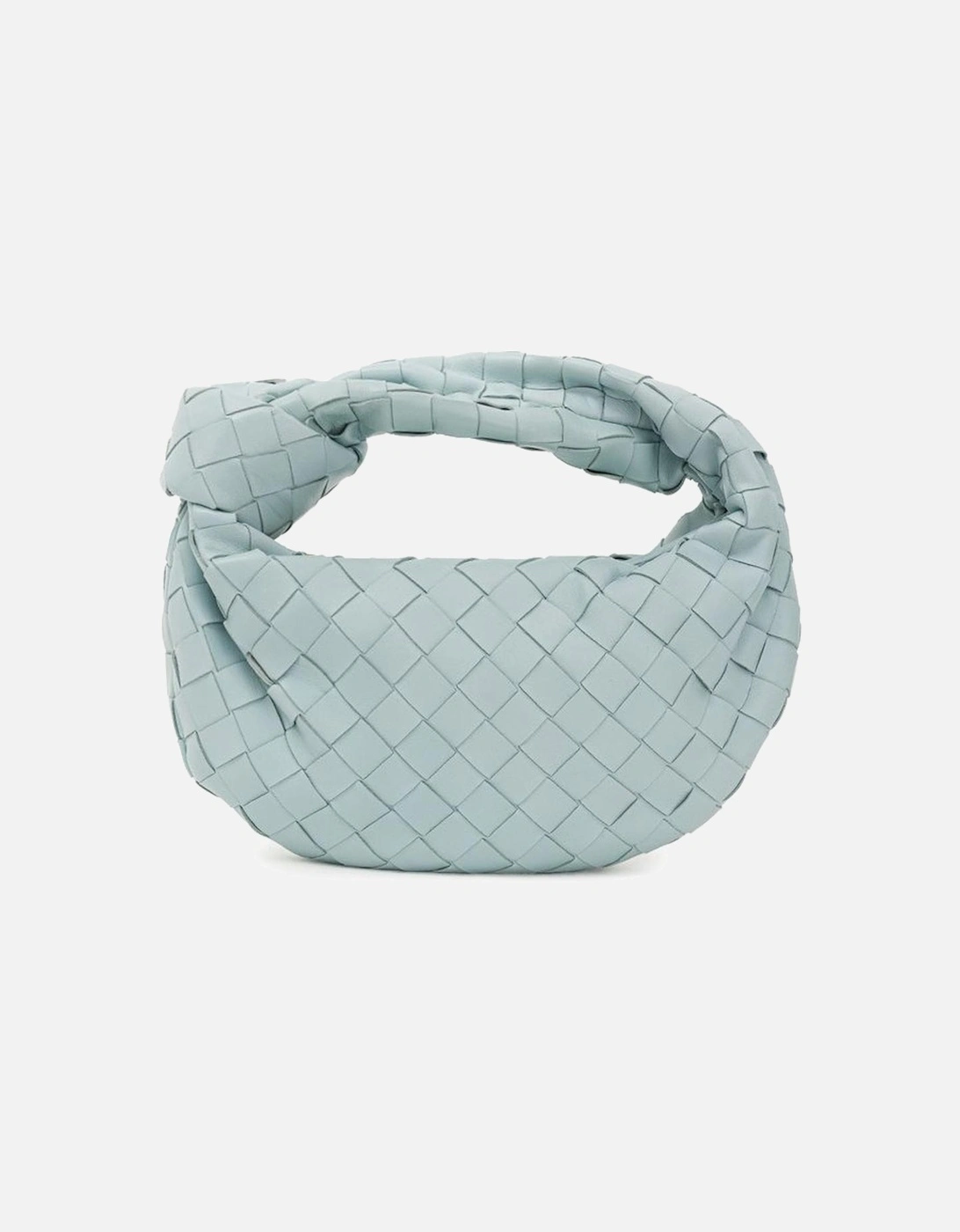 Leather Quilted Shoulder Bag Women - Light Blue Handbags, 6 of 5