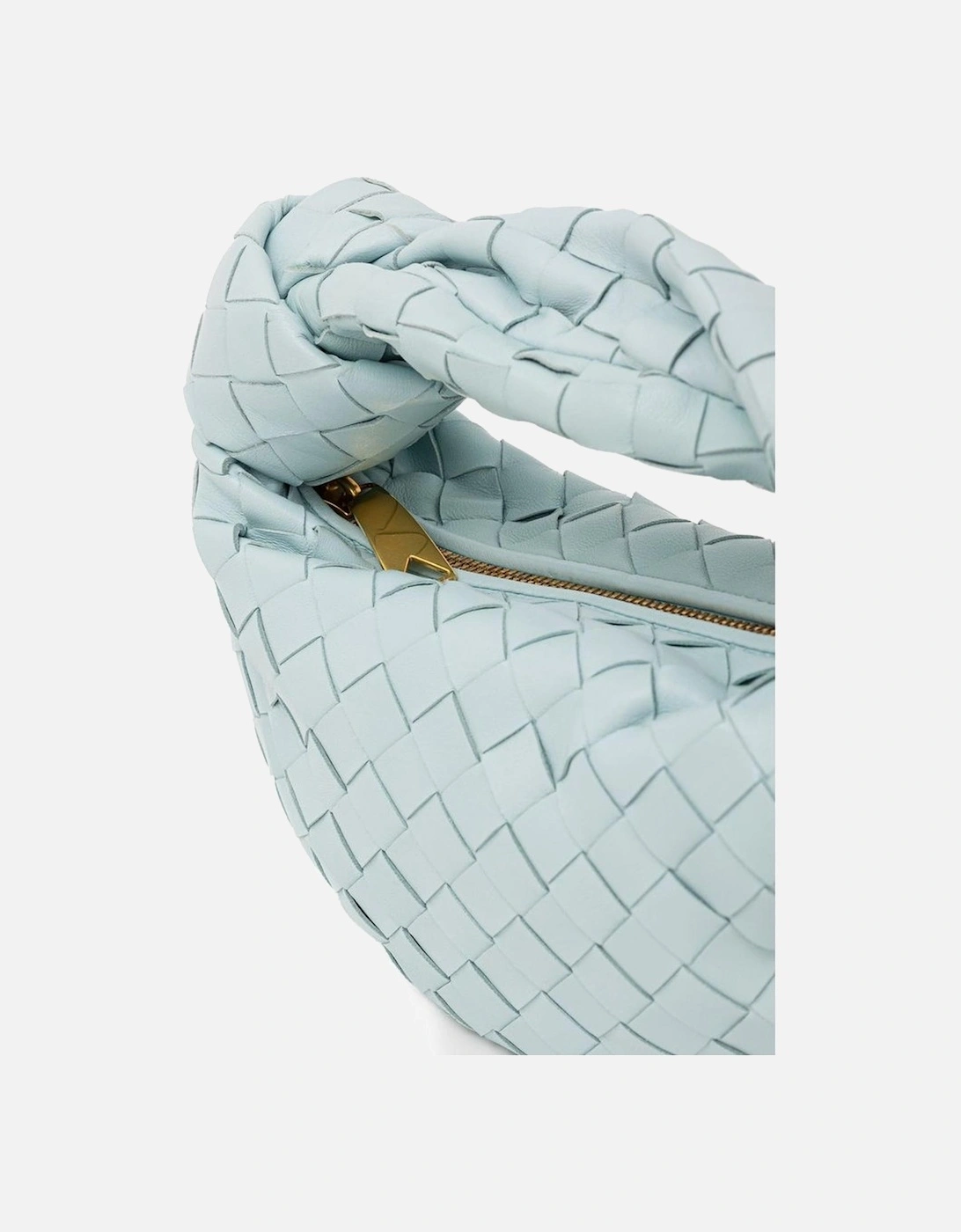 Leather Quilted Shoulder Bag Women - Light Blue Handbags