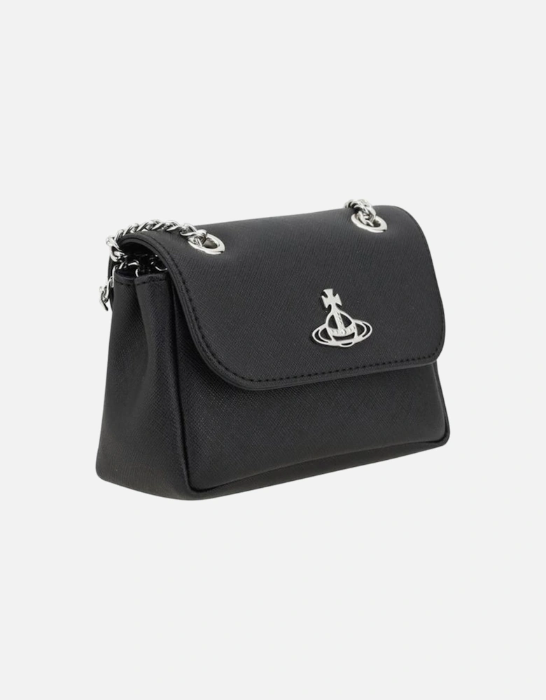 Orb Logo Chain Shoulder Bag Women - Black