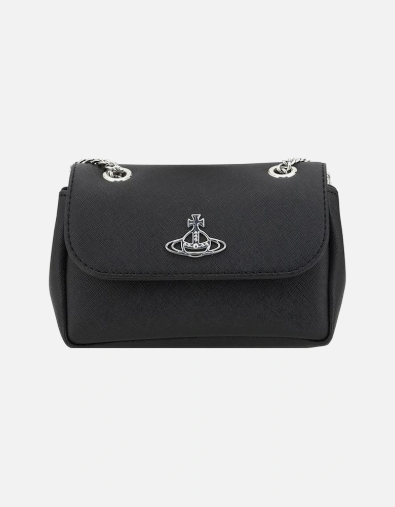 Orb Logo Chain Shoulder Bag Women - Black