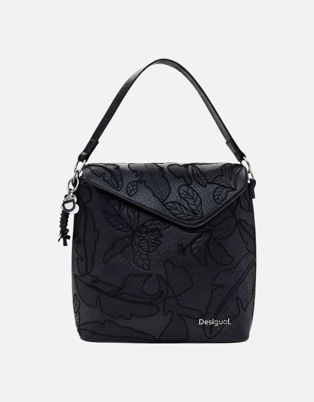 Desigual Women's Black Polyurethane Backpack - - Size: One Size