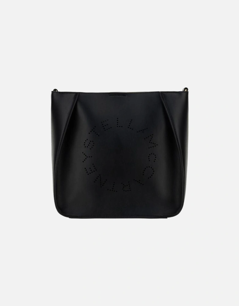 Mini Logo Shoulder Bag with Removable Strap Women - Black
