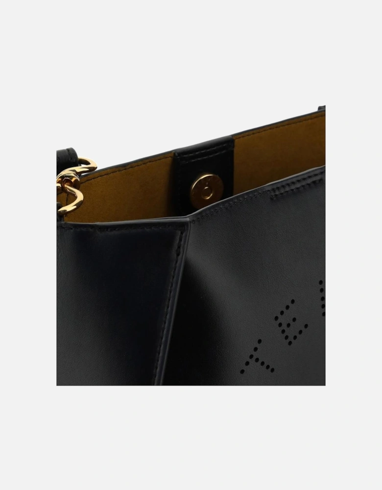 Mini Logo Shoulder Bag with Removable Strap Women - Black