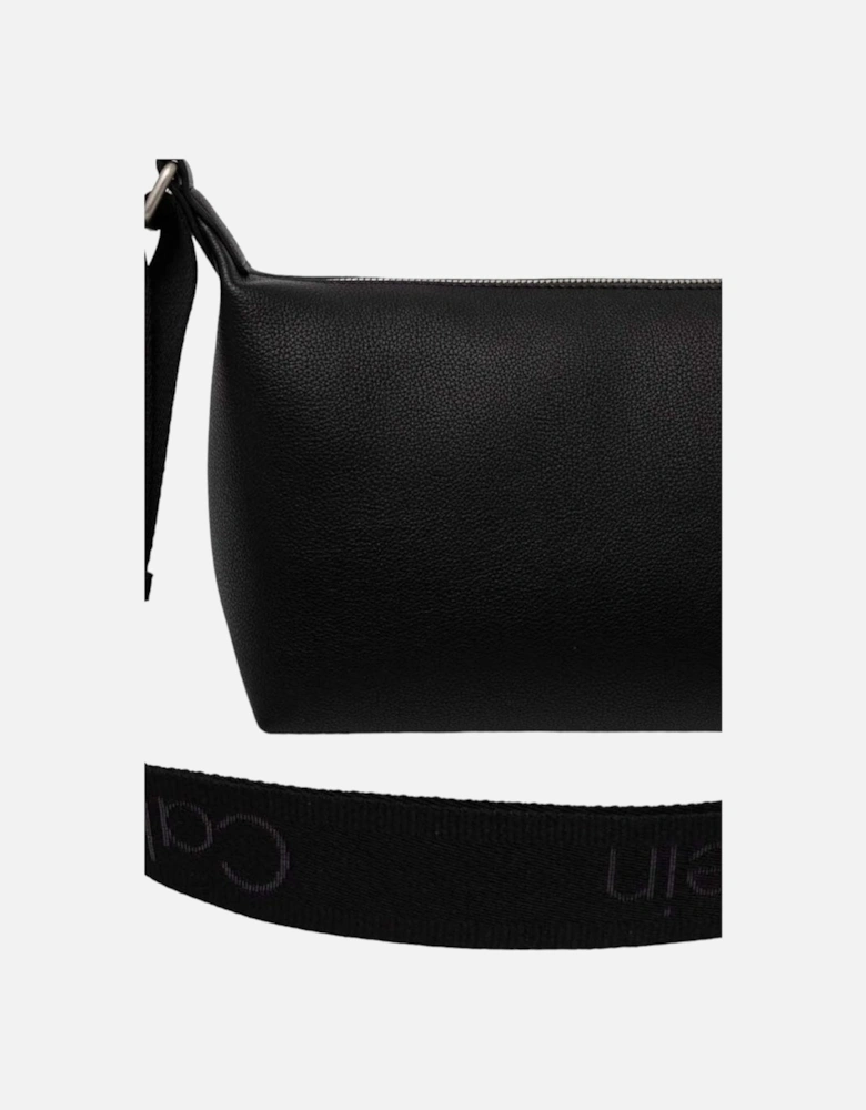 Polyurethane Structured Mens Handbag Women - Black