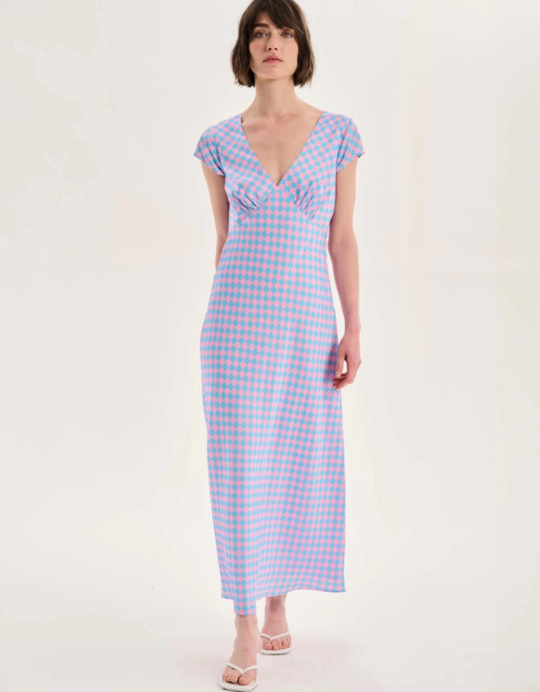 Woolf Dress in Chequerboard Print