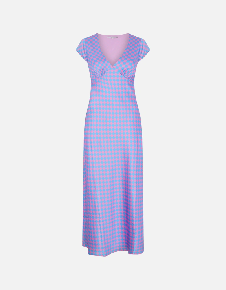 Woolf Dress in Chequerboard Print