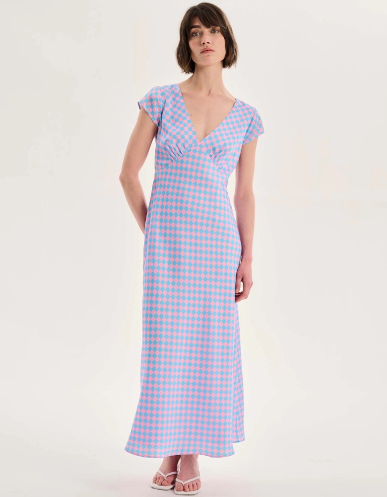 Woolf Dress in Chequerboard Print