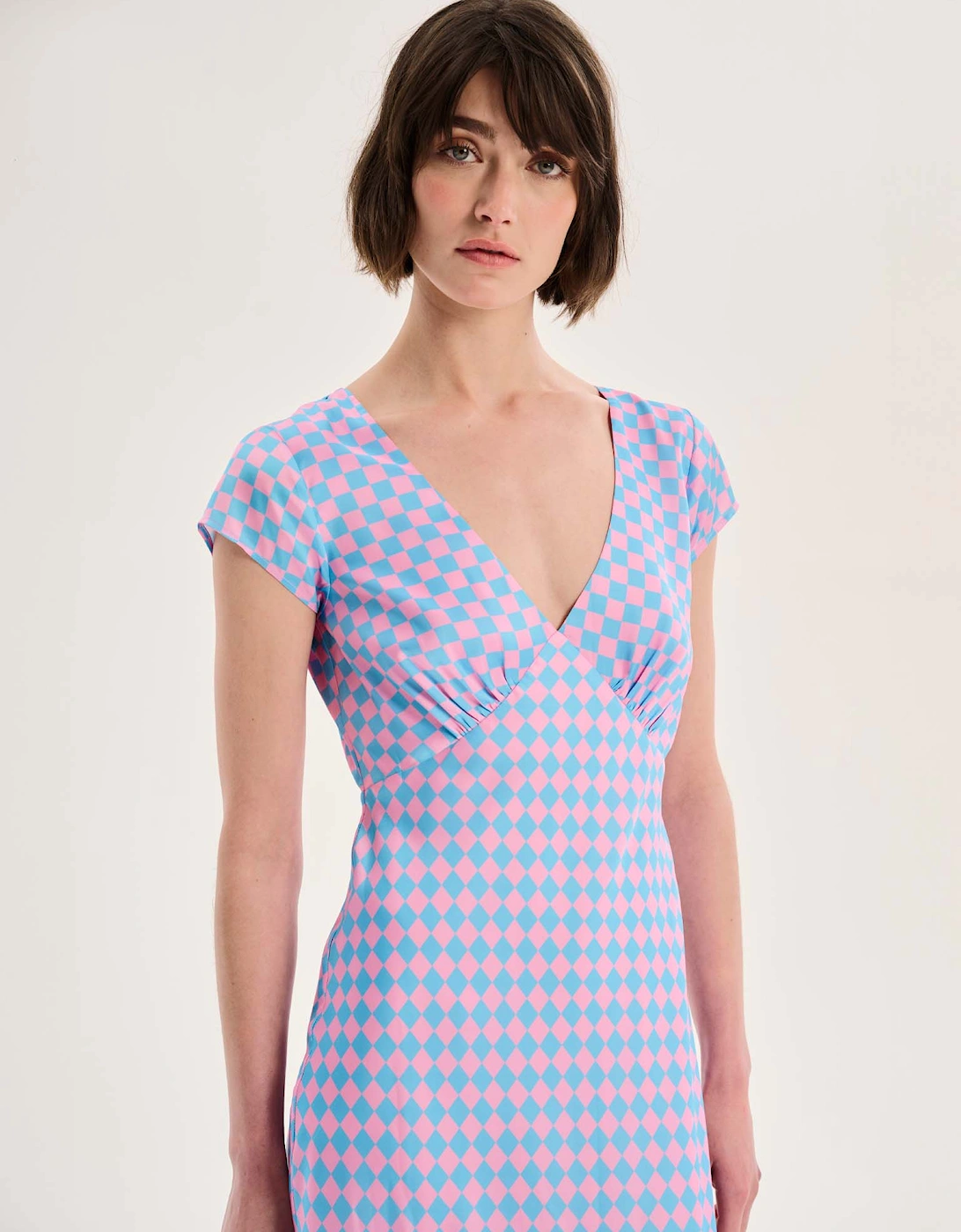 Woolf Dress in Chequerboard Print