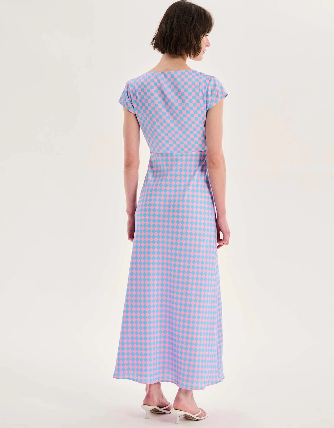 Woolf Dress in Chequerboard Print