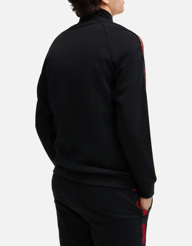 Sporty Logo Zip-Up Track Top