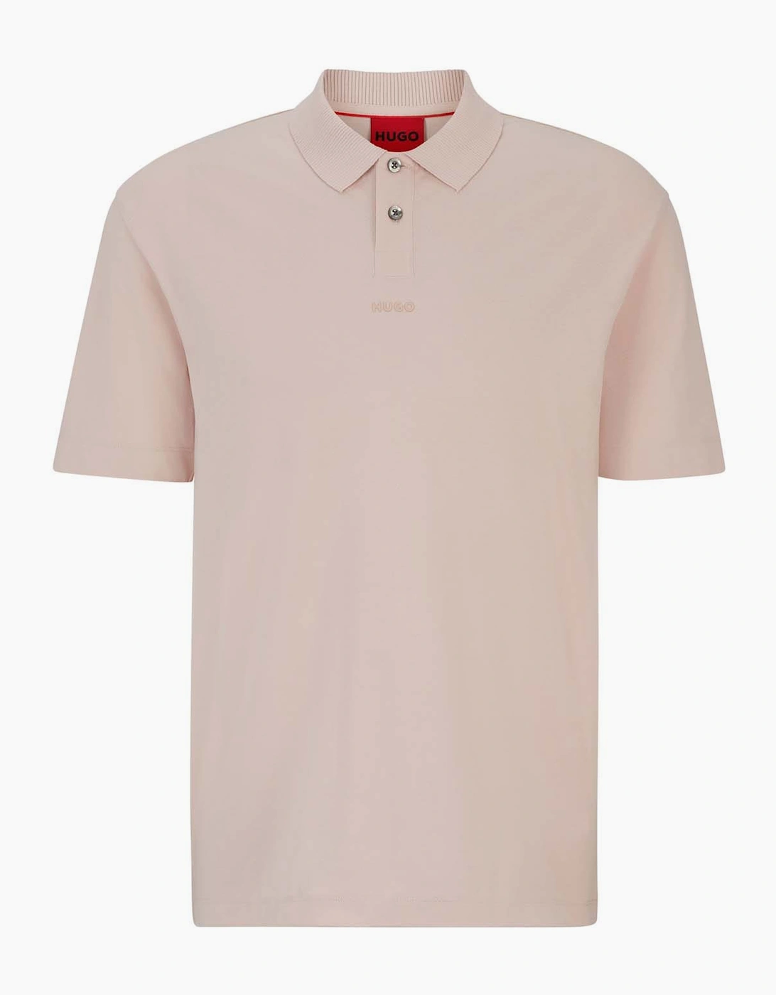 Hugo Boss Men's Dangula Logo Print Polo Shirt - Pink - Size: 38