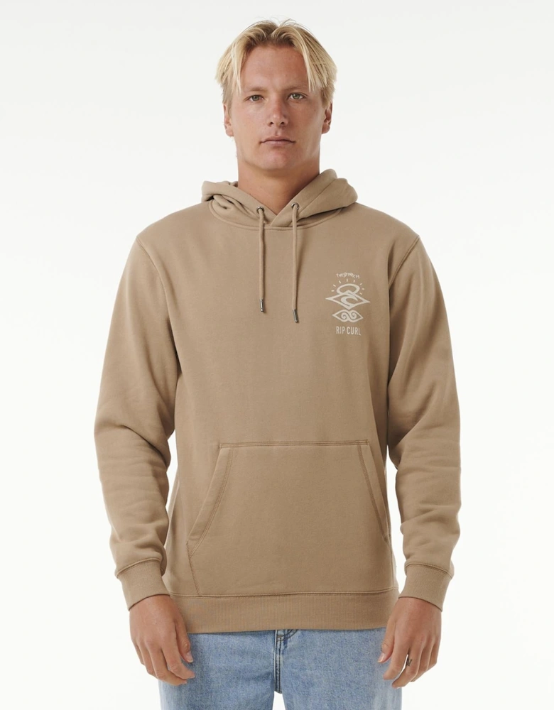 Rip Curl Mens Search Icon Fleece Pullover Hoodie