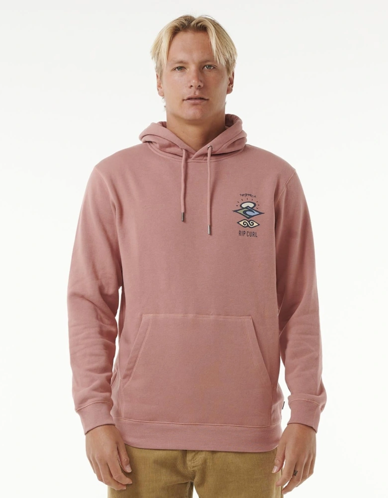 Rip Curl Mens Search Icon Fleece Pullover Hoodie