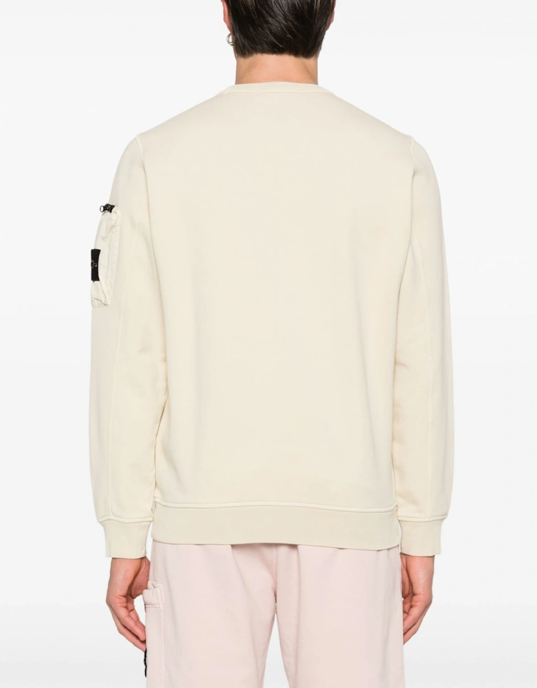 Sleeve Pocket 6100003 Sweatshirt Beige