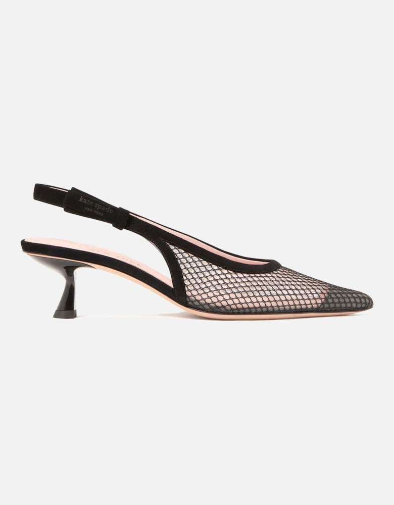 Riley Slingback Kitten Heel - Black