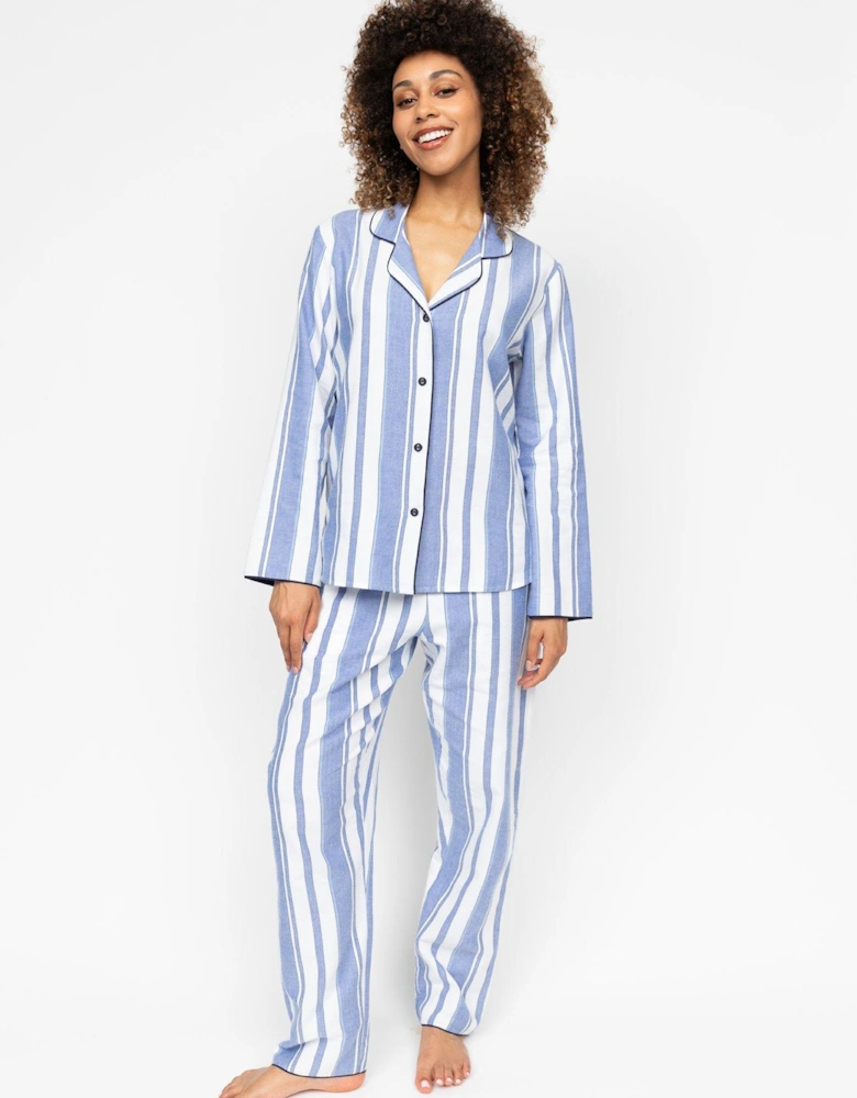 Alpes Blue Stripe L/slv Pyjama Set