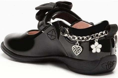 School Shoes Jewel LK8219 black patent