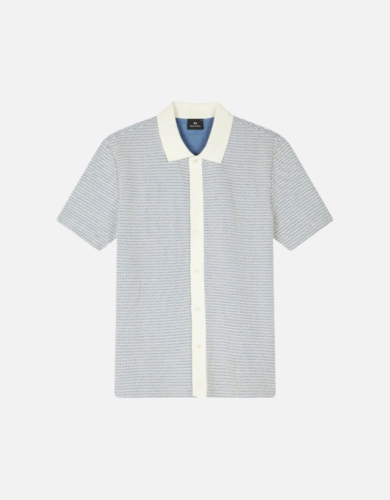 PS SS Polo Shirt Button Front - Off White