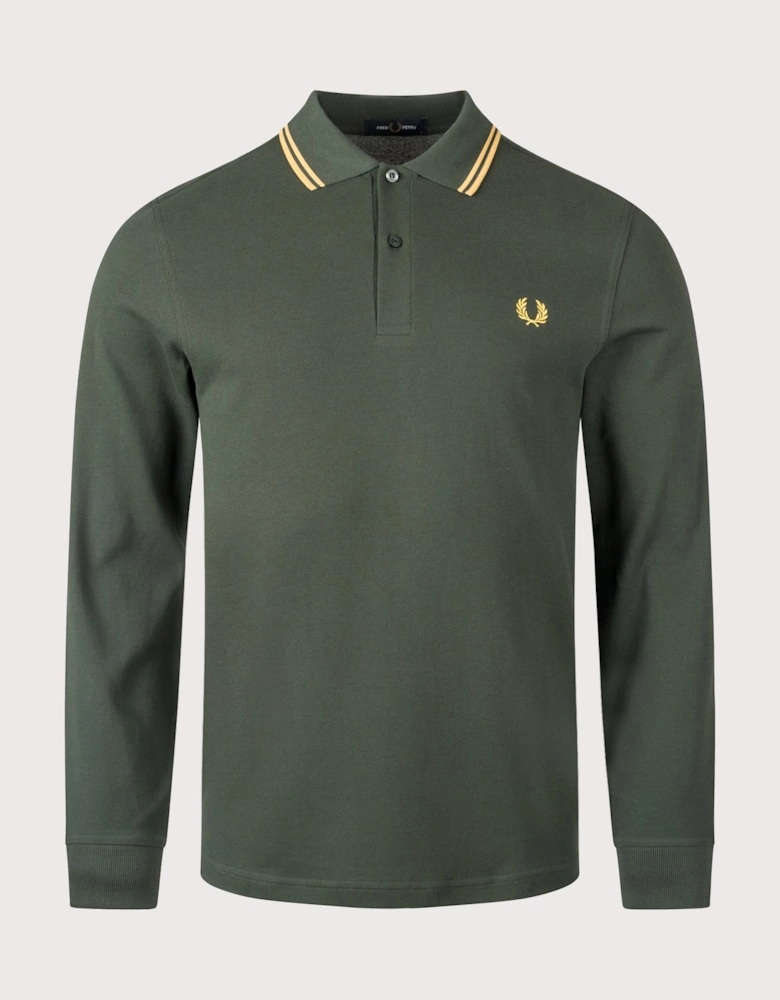 Long Sleeve Twin Tipped Polo Shirt