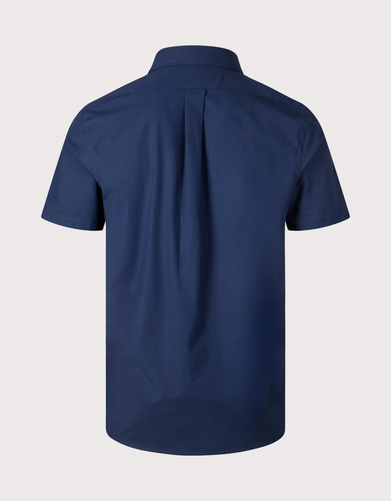 Custom Fit Short Sleeve Stretch Poplin Shirt