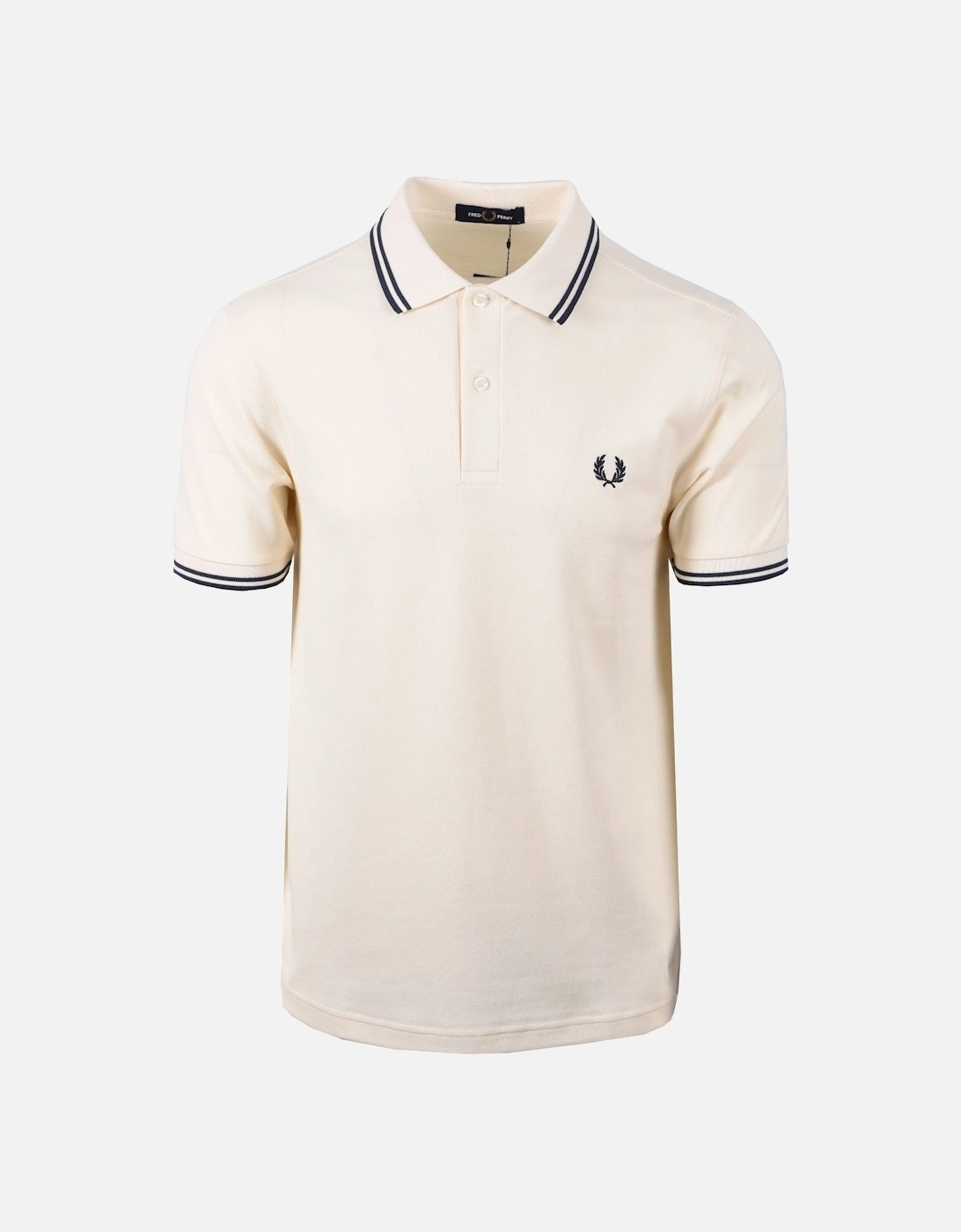 Twin Tipped Polo Ecru/Tennis Blue, 4 of 3