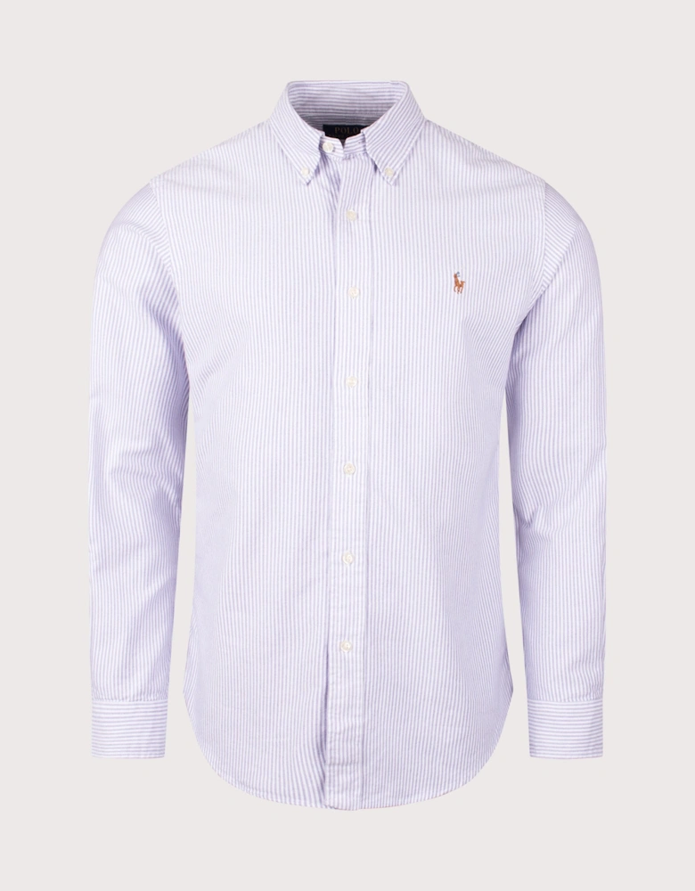 Custom Fit Striped Oxford Shirt