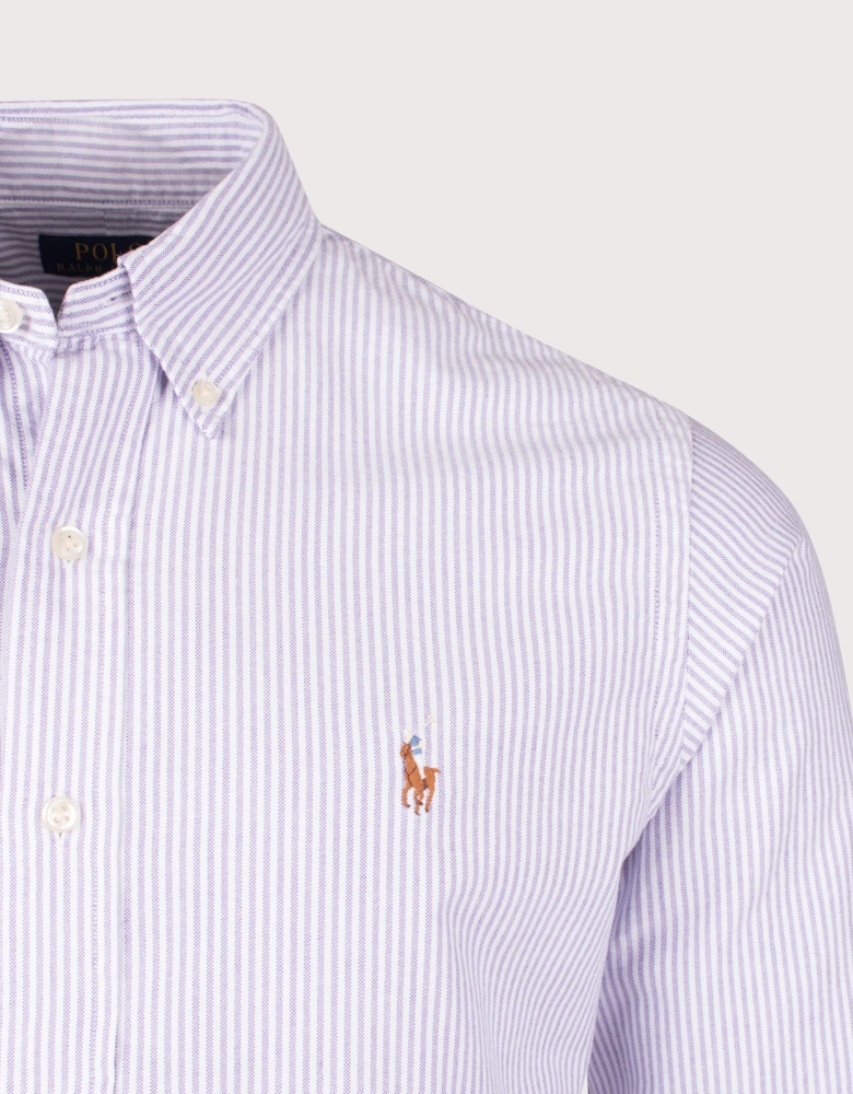 Custom Fit Striped Oxford Shirt