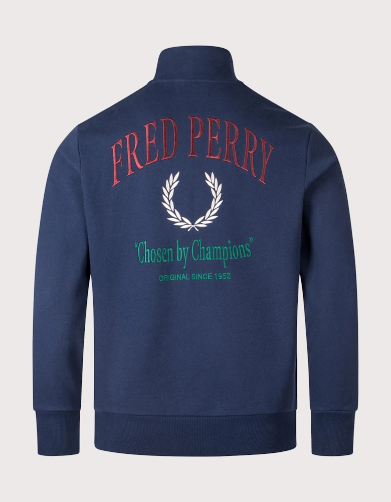 Embroidered Champion Quarter Zip Sweatshirt